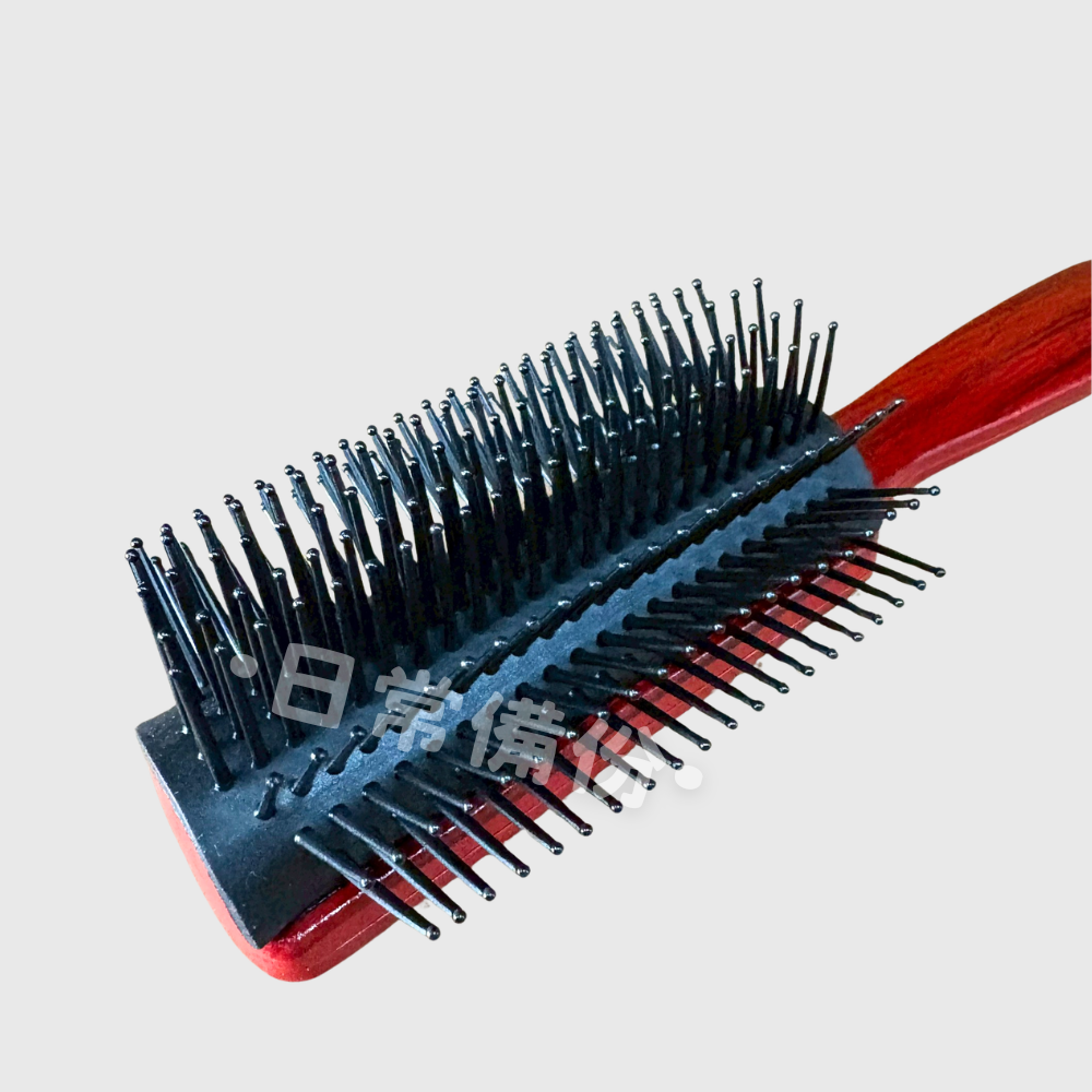 粉彩小兔 九排梳 YR-501 台灣製 疏子 寬梳子 髮型工具 美容工具 露營 日用品 梳頭髮 工具 小梳子 隨身梳子-細節圖3