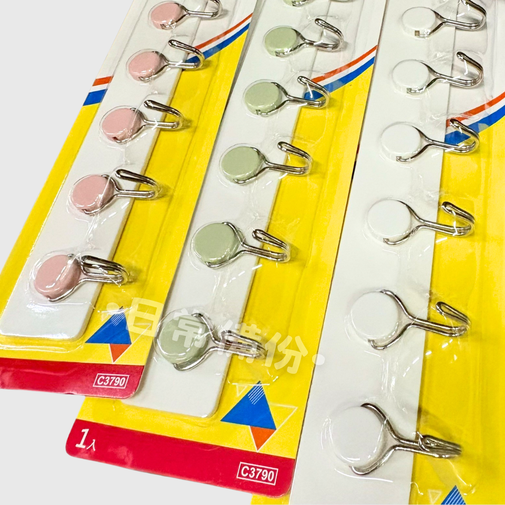 巧巧 圓鈕七連鉤 掛鉤 免釘掛鉤 無痕掛勾 收納 掛勾 客廳收納 房間收納 浴室收納 日用品 掛衣服 掛帽子 掛包包-細節圖4