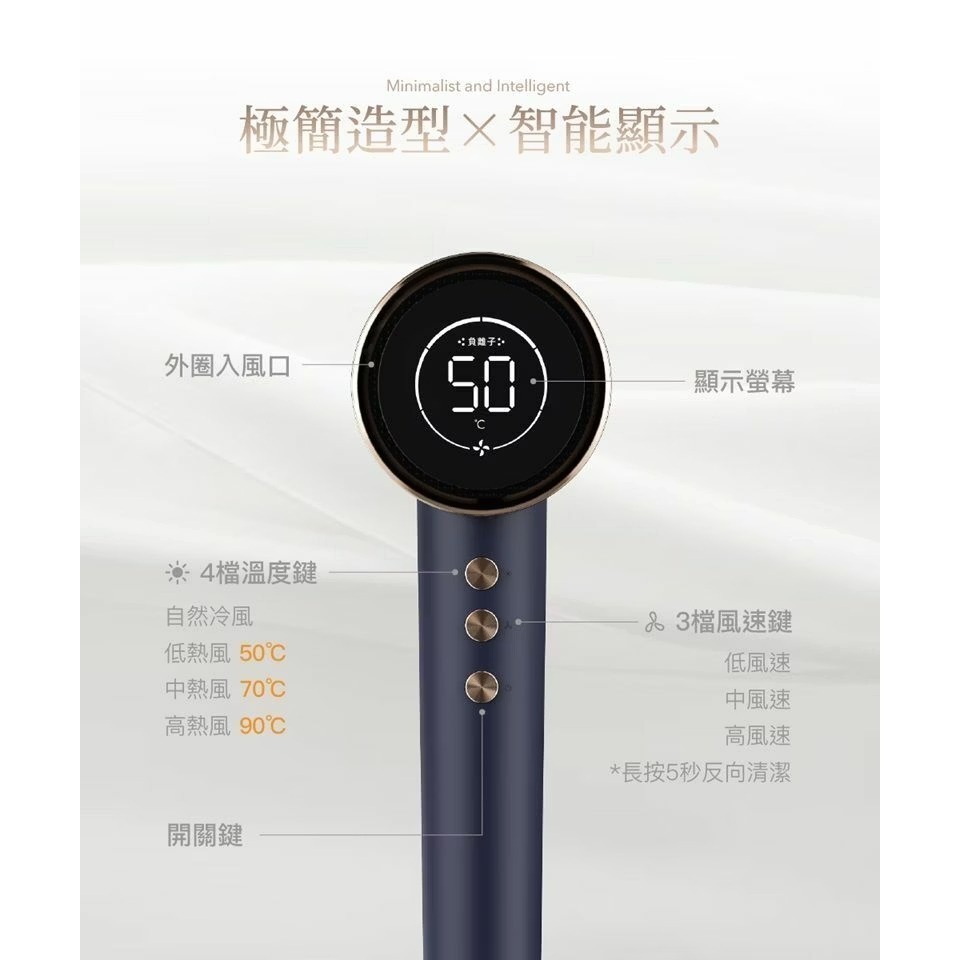 Bamousse 巴慕斯 極效潤澤智慧型 負離子 高速乾 BLDC 造型吹風機 IH2393-細節圖3