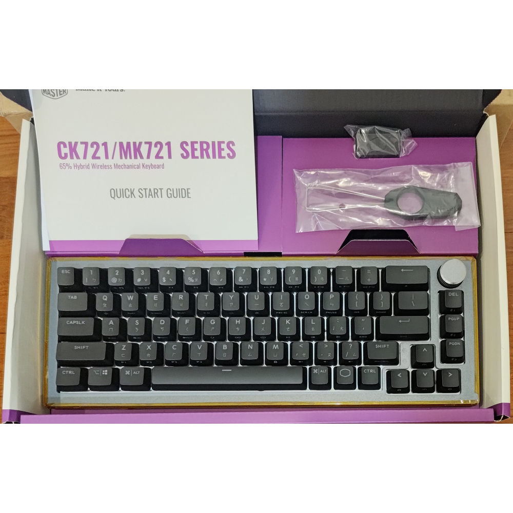 CoolerMaster CK721 65% 機械式鍵盤 紅軸 無線三模 酷碼 遊戲手把 Storm-細節圖2