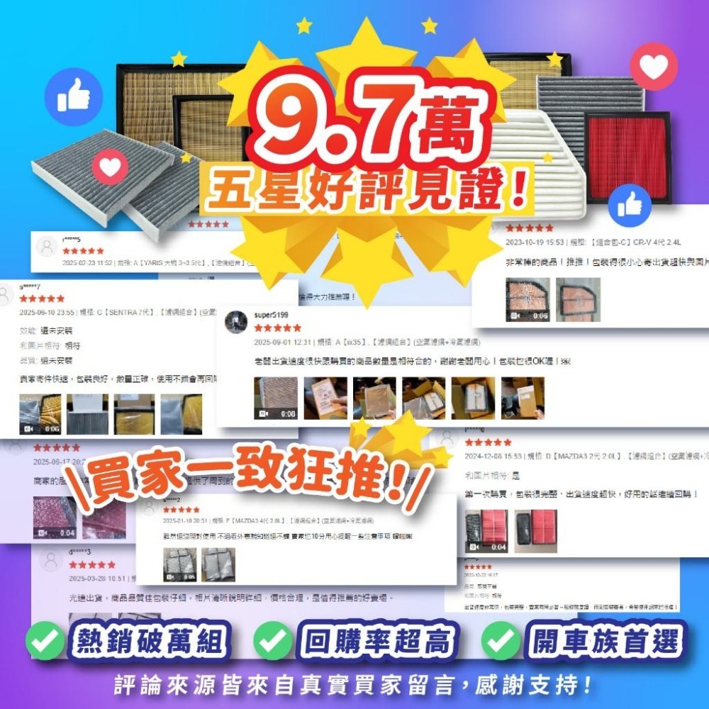 【濾網】TOYOTA ALTIS 全年份 9~12代 2001~2025年 空氣濾網 冷氣濾網 引擎濾網 空調濾網-細節圖2