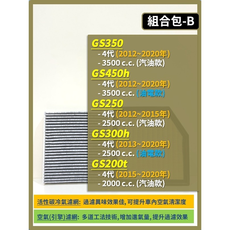 【濾網】GS車系 05~20年GS350 GS430 GS460 GS450h GS250 GS300h GS200t-規格圖9