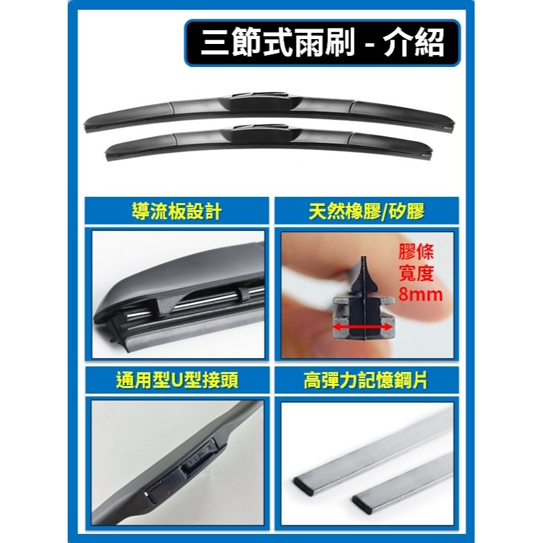 【矽膠雨刷】KIA EV6 (含GT) 電動車 2022~2025年 26+16吋【三節式雨刷】【軟骨式雨刷】-細節圖4