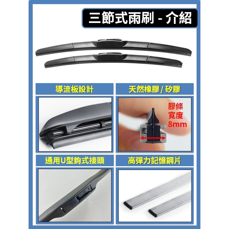 【矽膠雨刷】TOYOTA PRIUS PHEV 5代 2023~2025年 28+14吋【三節式 限宅配】-細節圖4