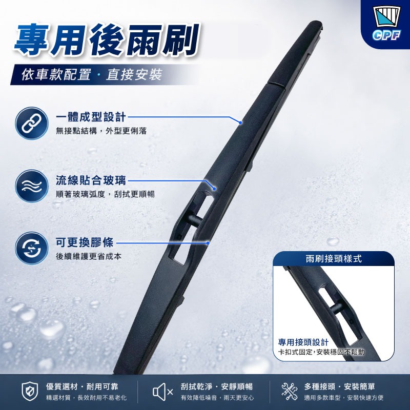 【CPF 矽膠雨刷】現代 i10 1代 2009~2016年 22+16吋【三節式 軟骨式雨刷】 服貼不跳動 好安裝-規格圖9