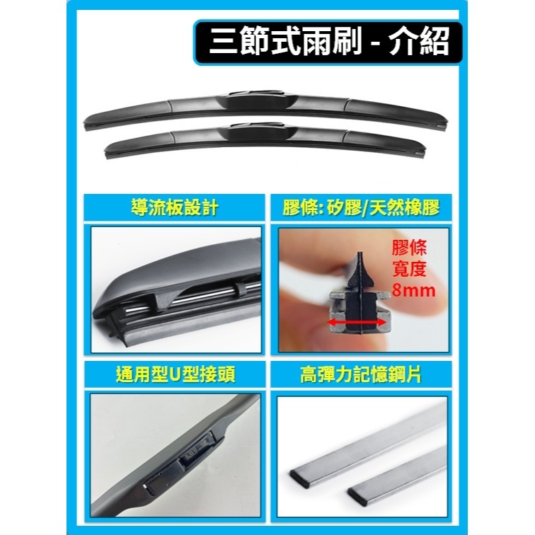 【矽膠雨刷】現代 VELOSTER 1~2代 2012~2020年 26+18吋 26+16吋【三節式 軟骨式雨刷】-細節圖4