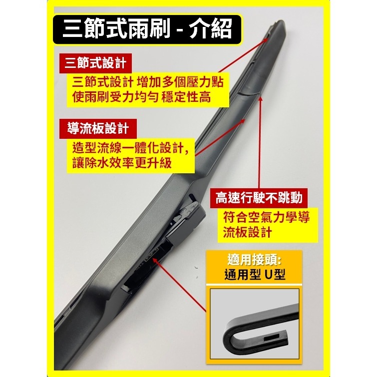 【矽膠雨刷】馬自達 MAZDA2 4代 2015~2025年 22+17吋【三節式 可超商】【軟骨式 可超商】雨刷膠條-細節圖5