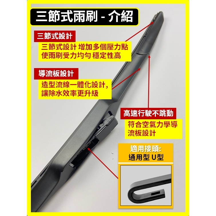 【矽膠雨刷】馬自達 CX-3 1代 2015~2025年 22+18吋【三節式 可超商】【軟骨式 可超商】CX3 膠條-細節圖5