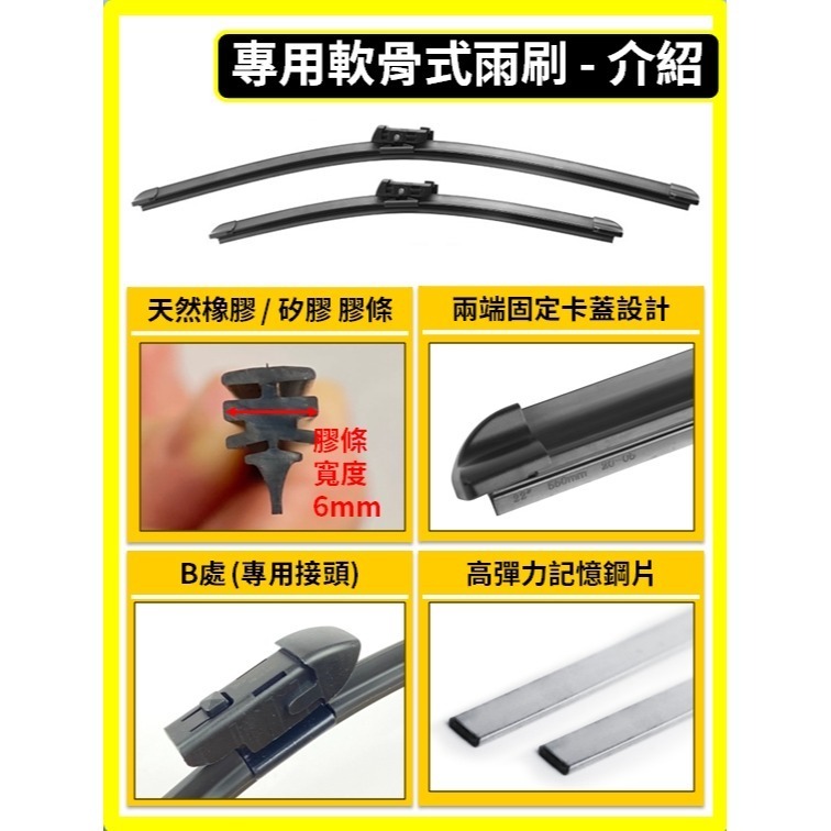 【矽膠雨刷】馬自達 CX-5 2代 2017~2026年 24+18吋【專用軟骨式雨刷 可超商】CX5 後雨刷雨刷膠條-細節圖4