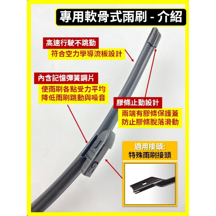 【矽膠雨刷】馬自達 CX-5 2代 2017~2025年 24+18吋【專用軟骨式雨刷 可超商】CX5 後雨刷雨刷膠條-規格圖8