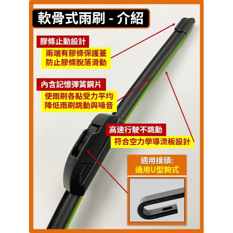 【矽膠雨刷】VOLVO S40 1代 1995~2003年 21+20吋 三節式雨刷 軟骨式雨刷【超商 宅配 可寄送】-細節圖8