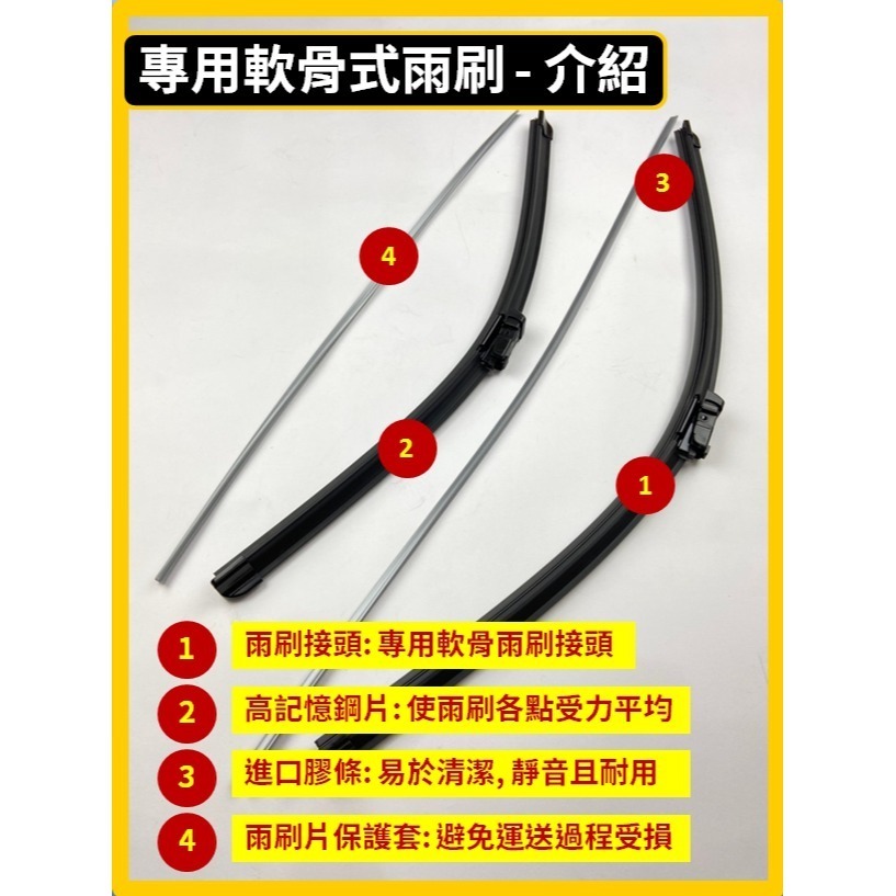 【矽膠雨刷】VW CADDY 4代 2016~2021年 24+18吋 專用軟骨式雨刷【郵局超商 皆可寄送】-細節圖6