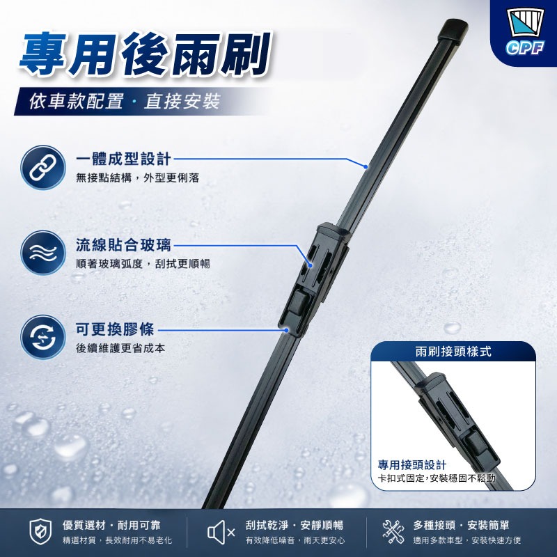 【CPF 矽膠雨刷】VW ID.4 ID.5 電動車 2024~26年 28+18吋【專用軟骨式雨刷】ID4 ID5-規格圖9