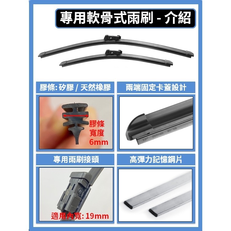 【矽膠雨刷】BENZ 賓士 GLE 3代小改款 (C292, W166) 2015~2019年 26+23吋-細節圖4