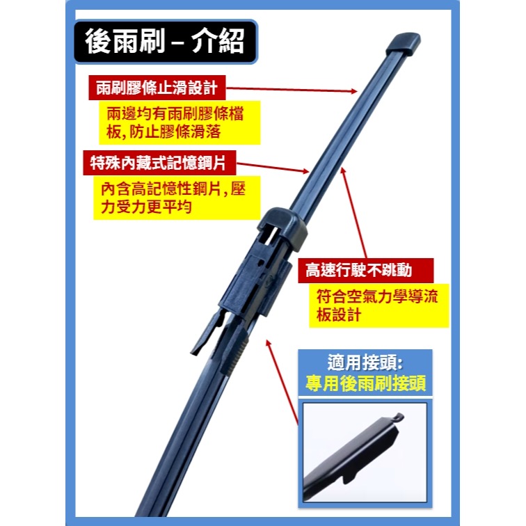 【矽膠雨刷】BENZ 賓士 CLA 1代 (C117, X117) 2013~2019年 24+19吋 專用軟骨式雨刷-細節圖8