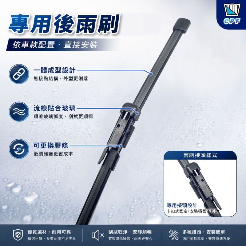 【CPF 矽膠雨刷】保時捷 PANAMERA 970 971 1~2代 2009~2026年 專用軟骨式雨刷 簡單安裝-規格圖9