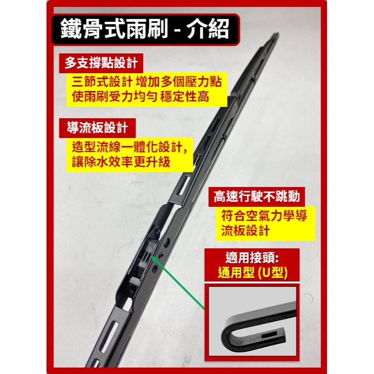 【CPF 矽膠雨刷】CMC 中華堅兵 P350 HYBRID 3.5噸貨車 2023~2026年 18+18吋-細節圖9