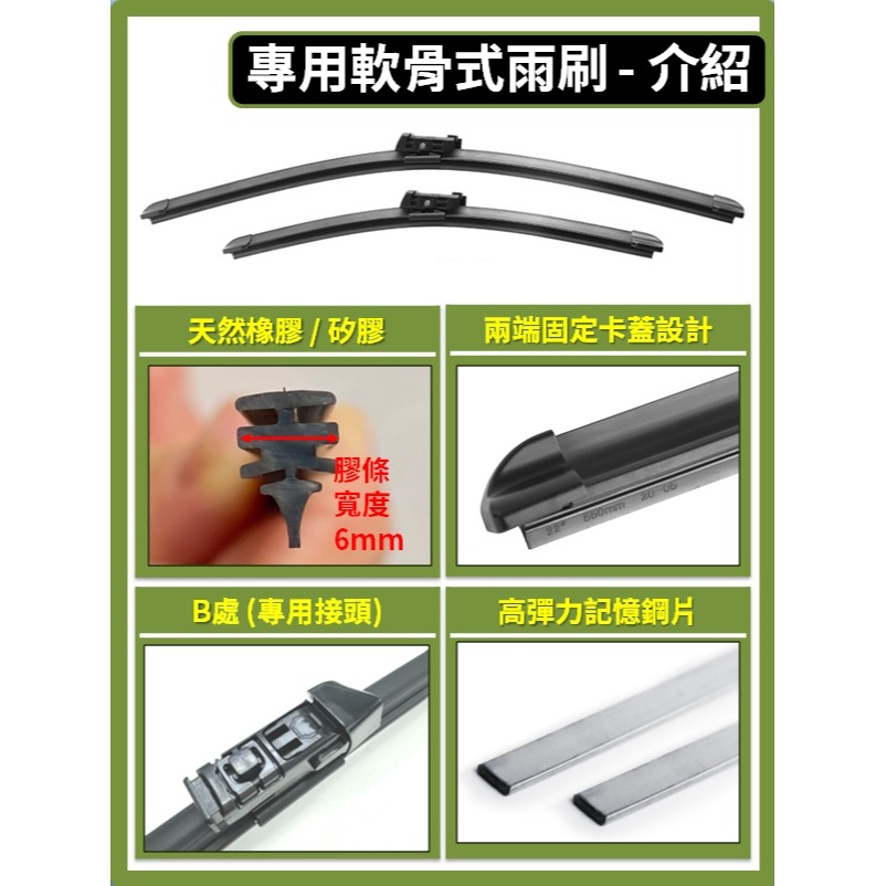 【CPF 矽膠雨刷】LAND ROVER Range Rover 4~5代 2013~2026年【三節式 軟骨式雨刷】-細節圖4