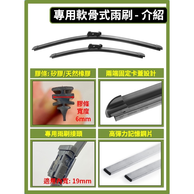 【CPF 矽膠雨刷】LAND ROVER Range Rover Evoque 1~2代 2011~26年【軟骨式】-細節圖4