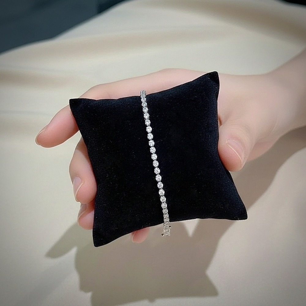 一克拉天然真鑽手鍊-細節圖2