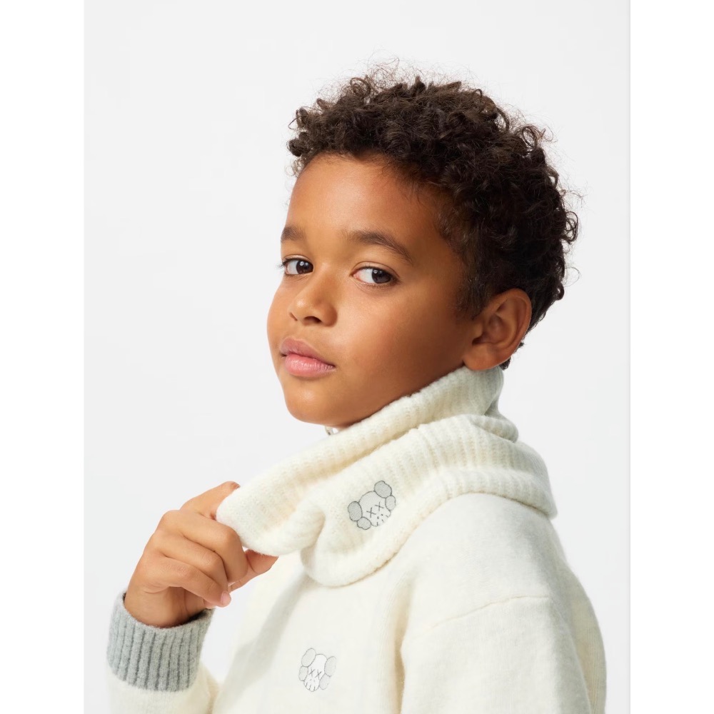 Kaws x Uniqlo 聯名款脖圍 三色現貨 冬季必備 小孩大人皆可用-細節圖2