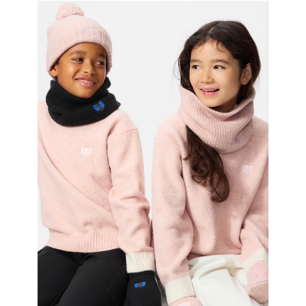Kaws x Uniqlo 聯名款脖圍 三色現貨 冬季必備 小孩大人皆可用-細節圖4