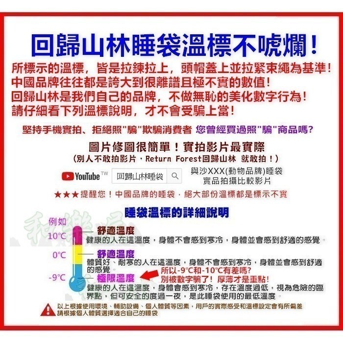 免運-台灣品牌 [和樂屋]零下9℃🌲回歸山林加寬型 露營睡袋 - 單件賣場 SB919W-細節圖9