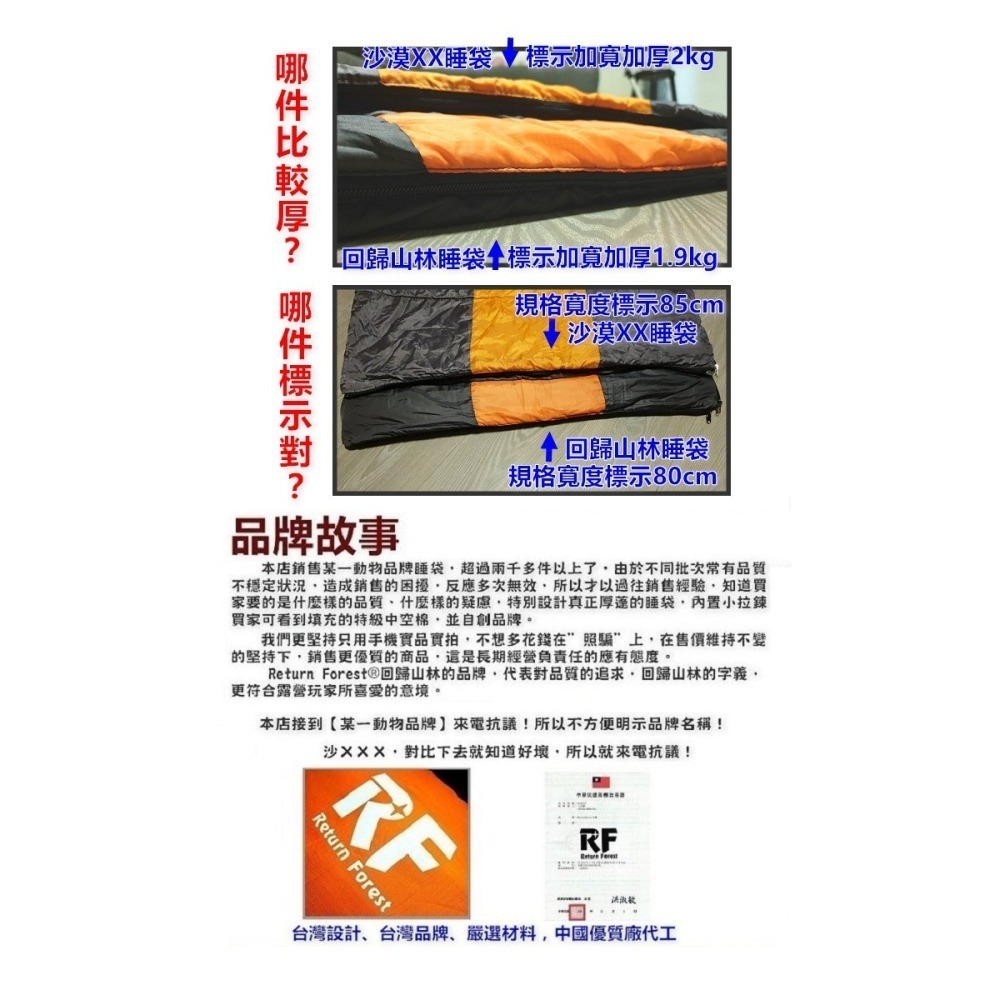 免運-台灣品牌 2件1組[和樂屋]零下9℃🌲回歸山林 加寬型 露營睡袋/情侶睡袋(兒童可用)SB919W 獨家-細節圖6