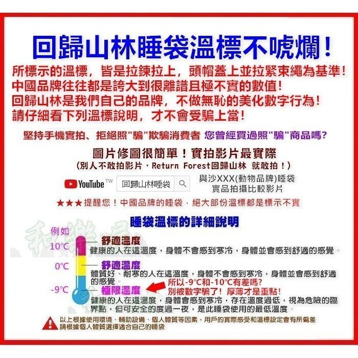 免運-台灣品牌 2件1組[和樂屋]零下9℃🌲回歸山林 加寬型 露營睡袋/情侶睡袋(兒童可用)SB919W 獨家-細節圖9