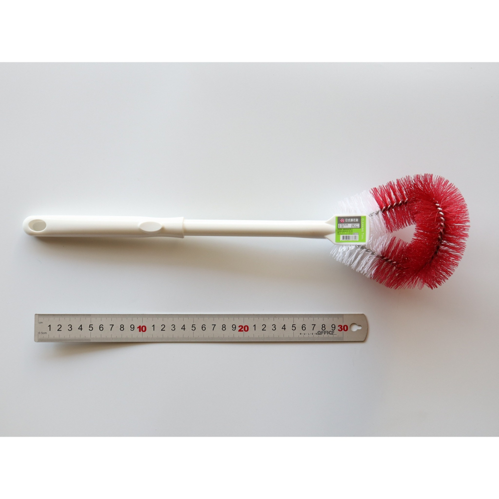 阿事的店~776747 日式彈花刷(長柄) 廁所刷 刷子 馬桶刷 小便斗刷 長毛刷 浴室刷-細節圖4
