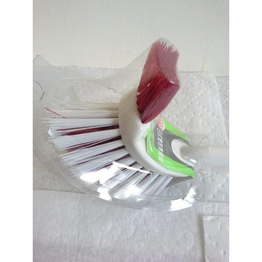 阿事的店~B7119 日式雙效馬桶刷 廁所刷 刷子 馬桶刷 小便斗刷 長毛刷 浴室刷-細節圖3