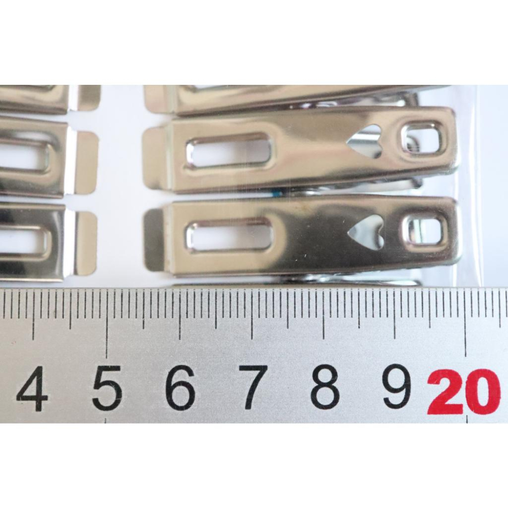 阿事的店~673802 聖得福24入不鏽鋼衣夾 不鏽鋼衣夾 (24入) 不鏽鋼曬衣夾 不鏽鋼晒衣夾 不銹鋼平面夾 不銹鋼-細節圖4