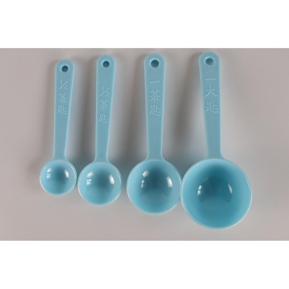 阿事的店~808324 調味匙 一味調味匙 4入調味匙 4入量匙 塑膠量匙 1/4茶匙 1/2茶匙 1茶匙 1大匙-細節圖8