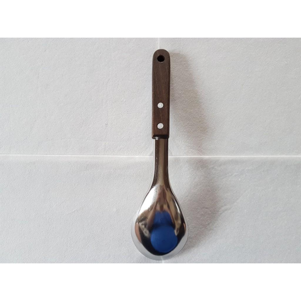 阿事的店~羊合木菜匙 密 合木柄長大匙 菜匙 合木柄湯匙 營業用湯匙 火鍋湯匙 湯杓 不鏽鋼-細節圖2