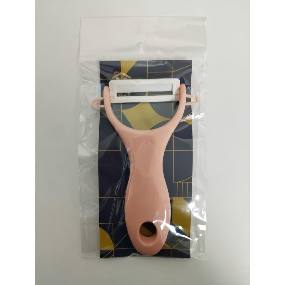 玲瓏小鋪【袋裝陶瓷削皮刀 顏色隨機】永不生鏽削皮刀 水果削皮器 水果刨刀 刨刀-細節圖2