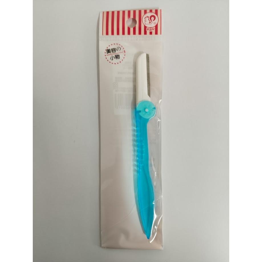 玲瓏小舖【高級雙色折疊修眉刀 顏色隨機】剃眉刀 修眉毛 眉毛刀 刮毛刀-細節圖2