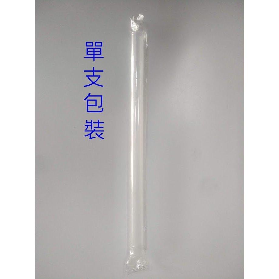 玲瓏小舖【100支12mm*21.5公分 台灣製造 獨立包裝 透明吸管】塑膠吸管 斜口吸管 波霸吸管-細節圖2