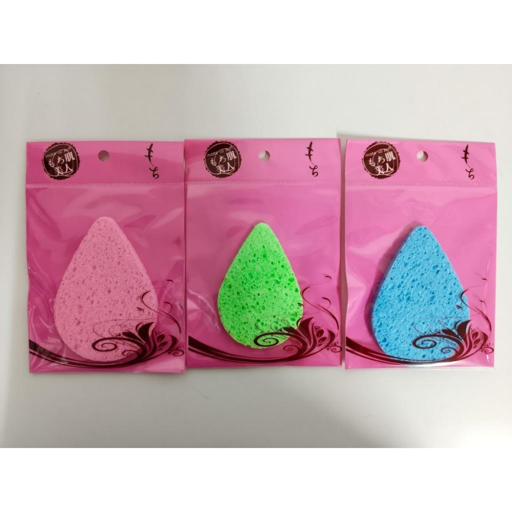 玲瓏小舖【木漿棉 圓型洗臉撲 橢型洗臉撲 水滴型洗臉撲 顏色隨機】洗臉海棉 卸妝海棉 清潔海棉 木漿海棉-細節圖3