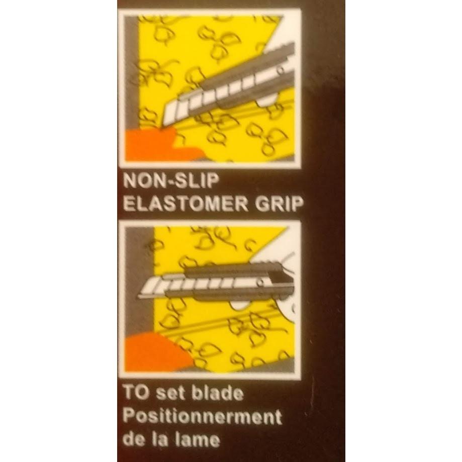 玲瓏小鋪【18mm美工刀 顏色隨機】大美工刀 大刀 切割刀 裁紙刀 割紙刀 拆箱刀 文具辦公用-細節圖4