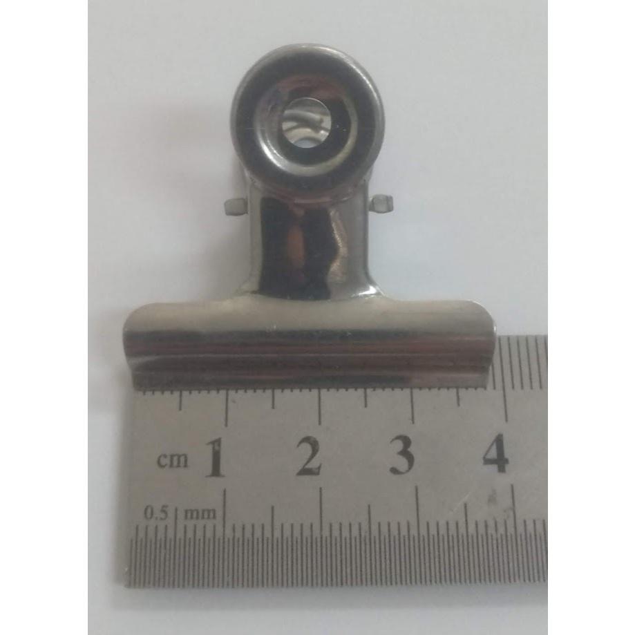 玲瓏小舖 [台灣製造 3.8公分 丸型鋼夾圓2] 固定夾 圓頭夾 萬用夾 辦公收納 票據夾 紙張夾 文件夾 圓頭夾 夾子-細節圖2