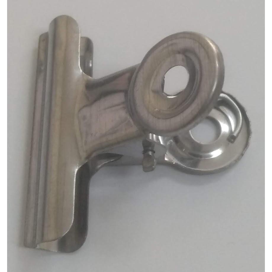 玲瓏小舖 [台灣製造 3.8公分 丸型鋼夾圓2] 固定夾 圓頭夾 萬用夾 辦公收納 票據夾 紙張夾 文件夾 圓頭夾 夾子-細節圖3