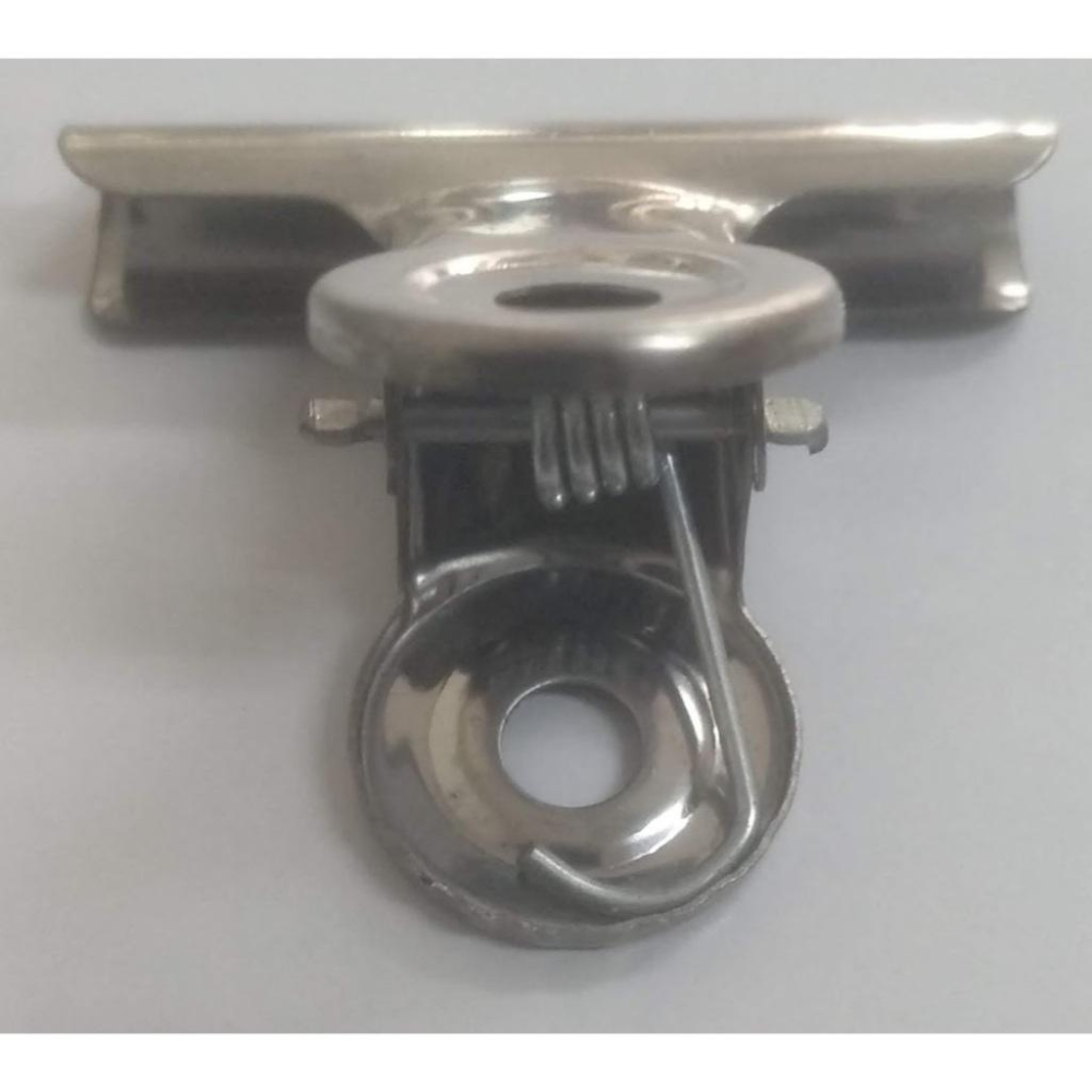 玲瓏小舖 [台灣製造 3.8公分 丸型鋼夾圓2] 固定夾 圓頭夾 萬用夾 辦公收納 票據夾 紙張夾 文件夾 圓頭夾 夾子-細節圖4