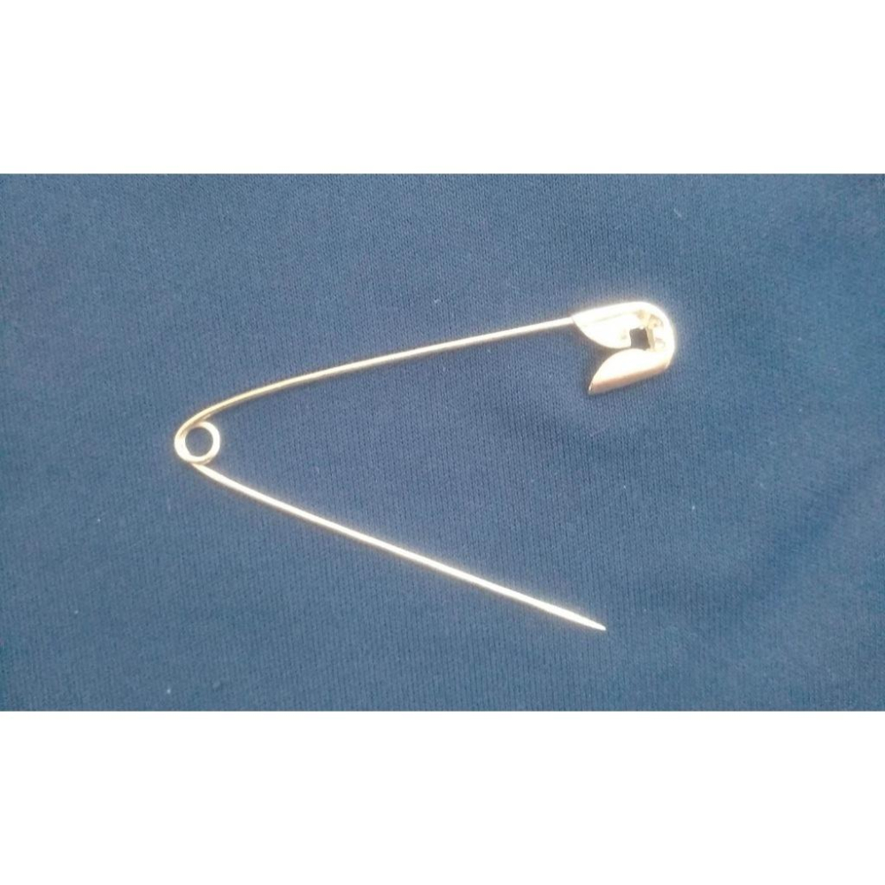 玲瓏小鋪【50mm別針1支】鐵質安全別針 收腰別針 保險針 安全胸針 別針座 扣針 胸針別針 小別針 防走光別針-細節圖3