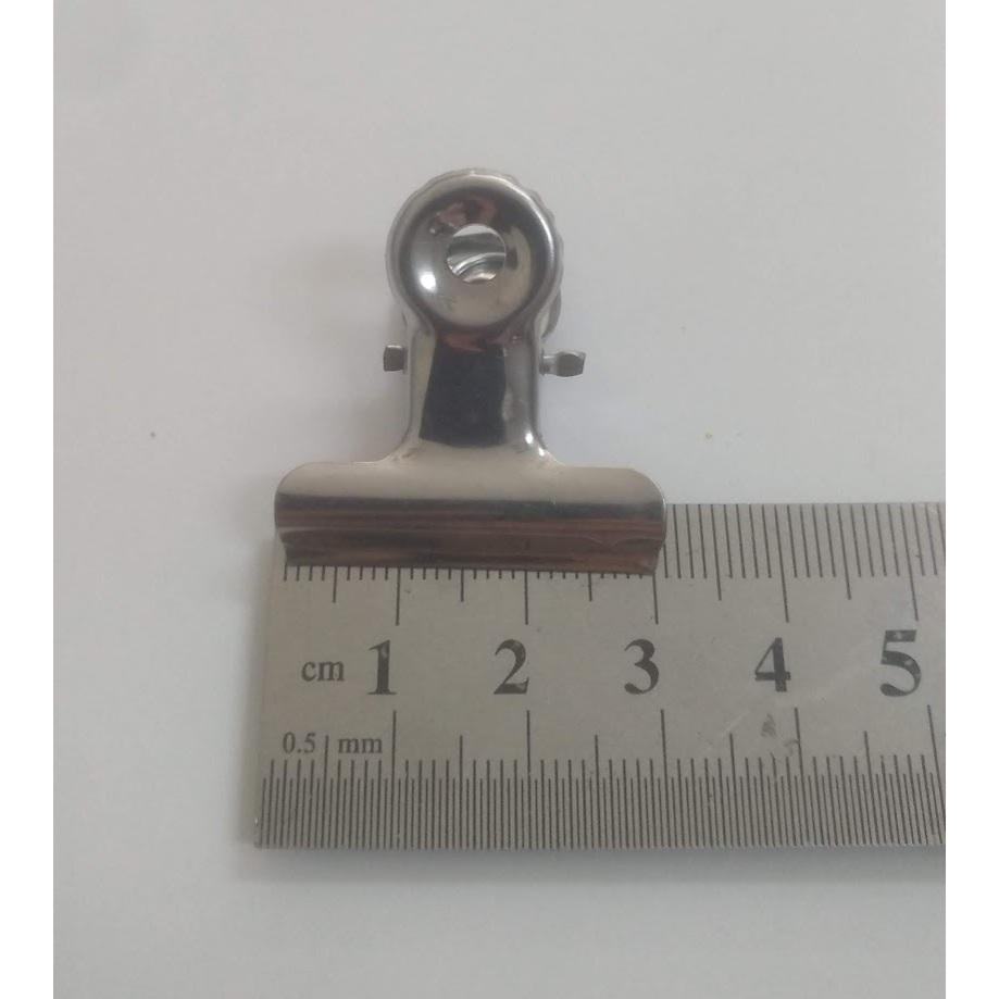 玲瓏小舖 [台灣製造 3公分 丸型鋼夾圓1] 固定夾 圓頭夾 萬用夾 辦公收納 票據夾 紙張夾 文件夾 圓頭夾 夾子-細節圖2