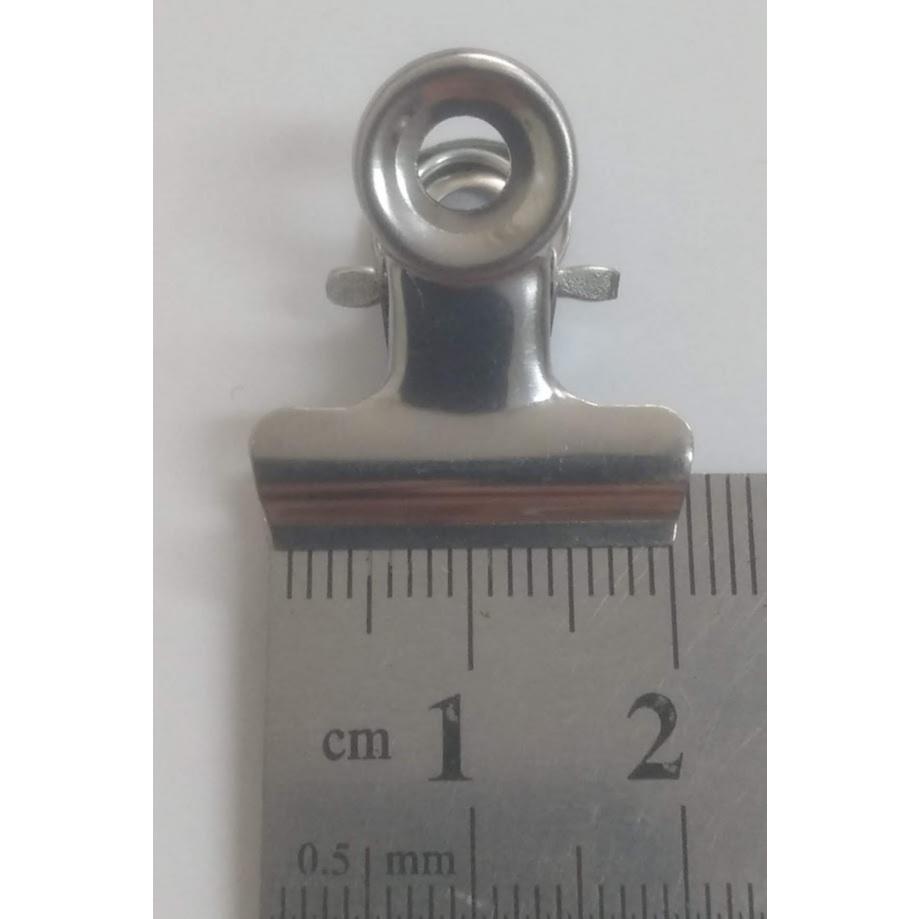 玲瓏小舖 [台灣製造 2公分 丸型鋼夾圓0] 固定夾 圓頭夾 萬用夾 辦公收納 票據夾 紙張夾 文件夾 圓頭夾 夾子-細節圖2