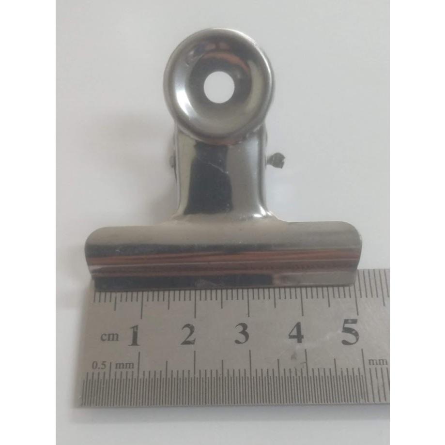 玲瓏小舖 [台灣製造 5公分 丸型鋼夾圓3] 固定夾 圓頭夾 萬用夾 辦公收納 票據夾 紙張夾 文件夾 圓頭夾 夾子-細節圖2