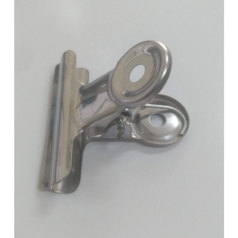 玲瓏小舖 [台灣製造 5公分 丸型鋼夾圓3] 固定夾 圓頭夾 萬用夾 辦公收納 票據夾 紙張夾 文件夾 圓頭夾 夾子-細節圖3