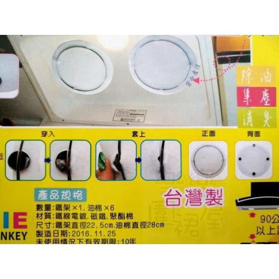 玲瓏小舖3A【1吸4孔吸油棉組 1+6 抽油煙架組】 一吸四孔濾油棉組 濾油網 抽油煙機免洗過濾網 濾油棉網 油煙濾網-細節圖2