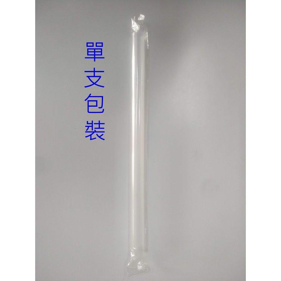 玲瓏小舖203C【6X21.5公分 單支包 透明 斜口吸管 1公斤裝 台灣製】直式吸管 長吸管 包套吸管 吸管 免洗餐具-細節圖2