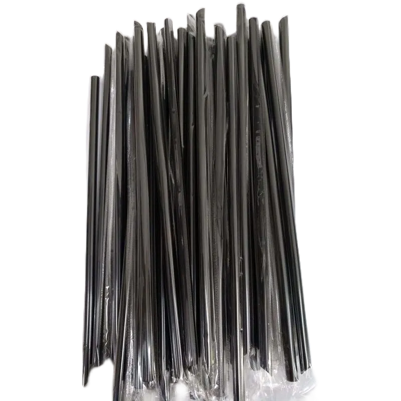 玲瓏小舖【黑色吸管 6mm*21.5公分 獨立包裝(100支/200支)】飲料吸管 塑膠吸管 細吸管 衛生吸管 一次性-細節圖2